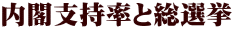 内閣支持率と総選挙